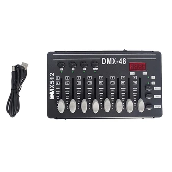 1 darab DMX vezérlő Mini DJ fények konzol vezérlés Dmx512 LED színpadi fény lézer projektor mozgó fej füst hideg