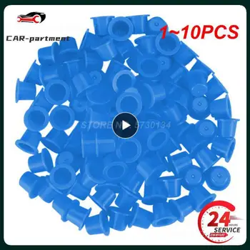 1 ~ 10DB 12x10x8mm műanyag gumiabroncs szár szelepsapkák porvédő autó kerékpár motorkerékpár szelep porvédő sapkák fehér / kék / piros / sárga / zöld