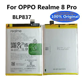 100% eredeti BLP837 4500mAh új akkumulátor az OPPO Realme 8 Pro 8Pro kiváló minőségű újratölthető telefon akkumulátorokhoz