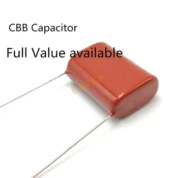 10db / tétel Eredeti CBB 152J 100V 0.0015UF 1.5NF P5mm fémezett filmkondenzátor