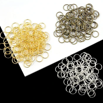 11mm / 12mm arany ezüst fém gyűrűk 1000db nyolcszög gyöngyök füzérek lámpacsatlakozók