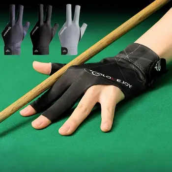 1PCS Légáteresztő Snooker Biliárd Bal kéz Három ujj Snooker Biliárd kesztyű rugalmassága Biliárd edzőkesztyű Kiegészítők