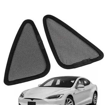 2PCS autó hátsó ablak napernyő háló kis háromszög árnyékoló szőnyegek Fényblokkoló párnák védő Tesla Model 3 Y automatikus tartozékokhoz