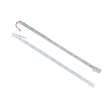 2Pcs 50CM 12V 36 LED 5050 SMD Hard Strip Bar Light alumínium merev meleg fehér & fehér