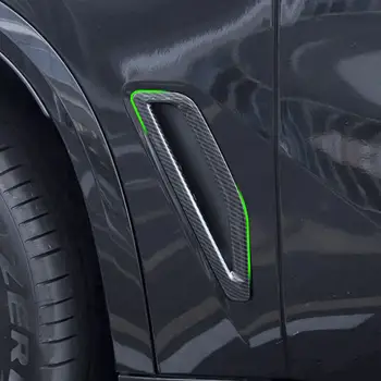 2db ABS szénszálas autósárvédő szélportfedél burkolat BMW X5 G05 2019-2022 külső oldalsó szellőzőnyílás kimeneti matrica tartozékok