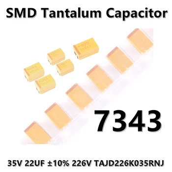 2db) Eredeti 7343 (D típus) 25V 22UF ±10% 226E TAJD226K025RNJ SMD tantál kondenzátor