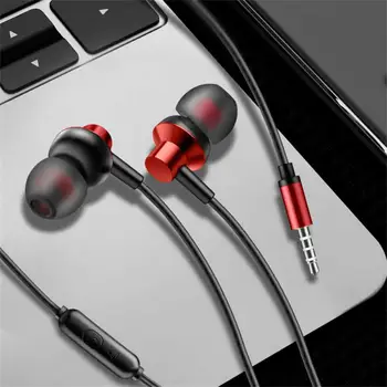 3,5 mm-es vezetékes fülbe helyezhető fülhallgató mikrofonnal mobiltelefonokhoz Játék mélynyomók Ultra erős zene Füldugók Fülhallgató