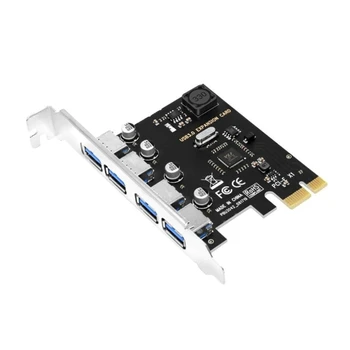 4 portos USB PCIe bővítőkártya PCIe USB HUB adapter vezérlő PCIExpress Converter asztali tartozékokhoz