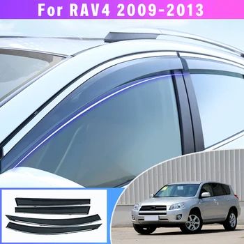 4db autó füstablak Toyota RAV4 XA40 2014 2015 2016 2017 2018 Sun Rain külső visor terelő védő automatikus tartozékok