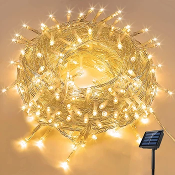 5/12/22M LED napelemes lámpa vízálló kültéri napelemes lámpák kerthez Karácsonyi dekoráció Esküvői parti Újévi dekoráció