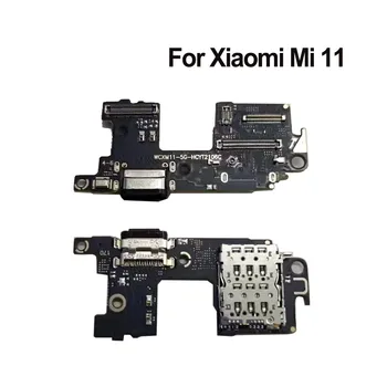 5 db tétel Xiaomi Mi 11 USB töltőporthoz Flex kábel Mi 11 töltő port Dokkoló dugó csatlakozó kártya TelePhone telefon javítási alkatrészek