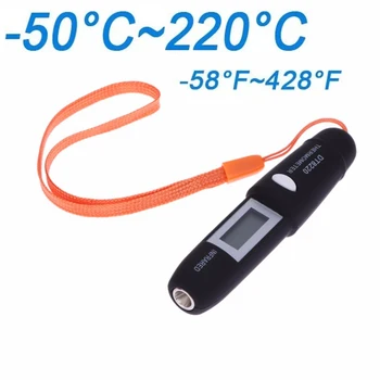 -50 ~ 220 °C Érintésmentes digitális infravörös hőmérő lézeres hőmérsékletmérő képalkotó Higrométer Digitális kijelző IR Termomete DT8220
