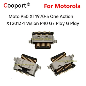 5Pcs Typec töltőport dokkoló töltő csatlakozó Motorola Moto P50 XT1970-5 One Action XT2013-1 Vision P40 G7 Play G Play