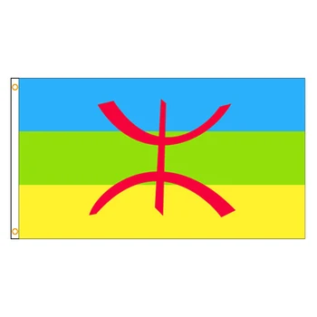 60X90 90X150cm Berber zászló Világnemzetiségek Kabylia zászló díszítésre