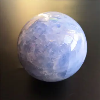 9cm Természetes akvamarin kristálygömb Gyönyörű Kianit kvarc kőgolyó 5CM-9CM 1DB
