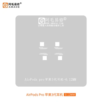AM AOE Alkalmas Airpods Pro ónacél hálóhoz Apple 3 generációs vezeték nélküli Bluetooth-fejhallgató
