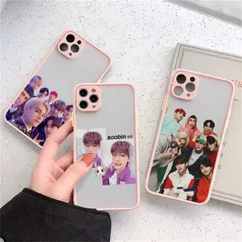 ATEEZ kpop fiú csoport Phone Case matt átlátszó iPhone 14 11 12 13 plus mini x xs xr pro max borítóhoz