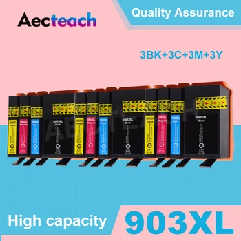 Aecteach 903 XL teljes tintapatron HP 903XL készülékhez HP903XL esetén Kompatibilis HP Officejet Pro 6950 6960 6970 6975 nyomtatóval