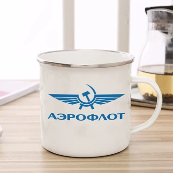 Aeroflot Russian Airlines Russian Airlines Kávéscsésze Zománcozott csésze Bögre Bögrék Kávéscsészék Személyre szabott ajándék CsészeIvóedények Sör Utazás Turista Tea