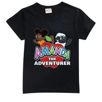 Amandaing Pólók rajzfilmjáték pólók 2023 Fiúk lányok pulóver Vintage nyári póló Uniszex pólók Pamut ruházat