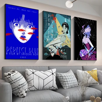 Anime Perfect Blue Anime Classic Vintage poszterek Fehér papír matrica DIY szoba bár Kávézó dekoráció Művészeti fali matricák