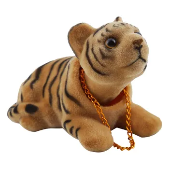 Autó Bobbing Head Tiger Shape Bólogató kutya dekoráció
