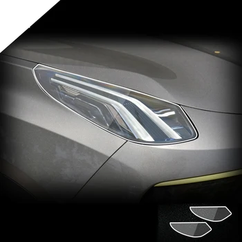 Autó első fényszórófilm LYNK CO 05 2020-2022 TPU átlátszó védőfólia Külső fényszórócsíkok matrica Autó kiegészítők