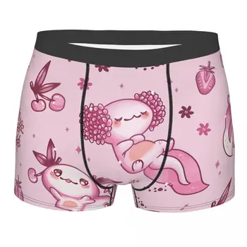 Axolotl Lover rózsaszín alsónadrág Homme bugyi férfi fehérnemű kényelmes rövidnadrág boxer rövidnadrág