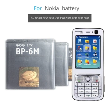 BP-6M mobiltelefon akkumulátor NOKIA N93 N73 9300 6233 6280 6282 3250 6151 6234 6288 9300i N77 6151 6290 N93S