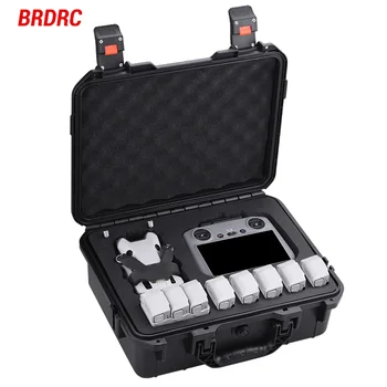 BRDRC hordtáska kemény dobozhéj DJI Mini 4 Pro Drone RC 2 / RC-N2 távirányítóhoz hordozható táska kézitáska kiegészítők