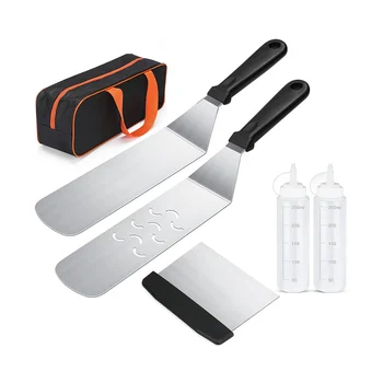 Blackstone Griddle tartozékkészlet, lapos tetejű grill kiegészítők készlet Blackstone és Camp Chef számára spatulával és hordtáskával