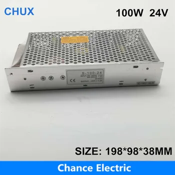 CHUX kapcsolóüzemű tápegység 100w 24v ac - DC népszerű 110v 220v bemenet Ce Rohs S sorozat egycsoportos led SMPS