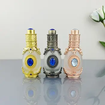 Crystal Arabian stílusú lotion palackozás újratölthető üveg parfümös üveg üres kozmetikai tartály illóolaj cseppentő palack