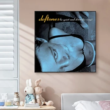 Deftones (Be Quiet And Drive) Zenei album borító Vászon poszter Rapsztár Pop Rock énekes Falfestés Művészeti dekoráció (keret nélkül)