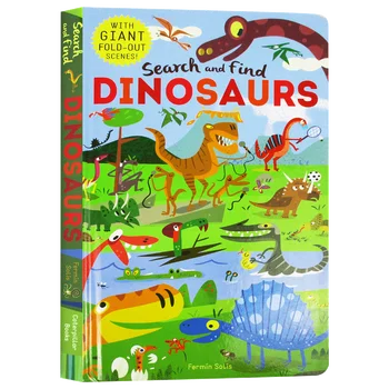 Dinoszauruszok keresése és megtalálása,3 éves gyerekkönyvek 4 5 6, angol képeskönyvek, 9781848576094