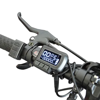 E-bike EN06-LCD kijelző vezérlőpanel 24V-48V kerékpár LCD kijelző 5 tűs / 6 tűs adapterkábel elektromos kerékpár robogó kiegészítőkhöz