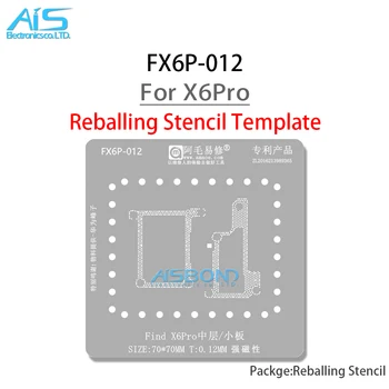 FX6P-012 középső réteg újragolyózási sablon az OPPO számára Keresse meg az X6 Pro X6Pro forrasztóbásztó ón ültetőhálót