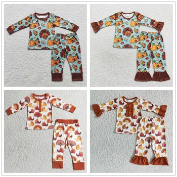Forró termékek RTS kisgyermek pulyka ruhák Kisgyerekek Őszi tök készletek Gyerekek Hálaadás napi ruhák
