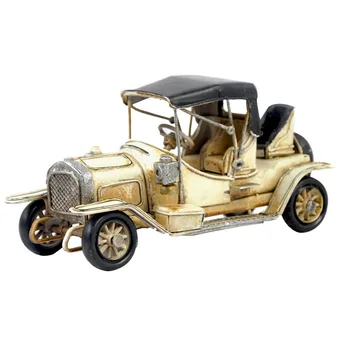 Fém Antik Veterán autó Modell Kézműves gyűjtemények Gyűjthető jármű bárhoz vagy lakberendezéshez dekoráció Nagyszerű ajándék