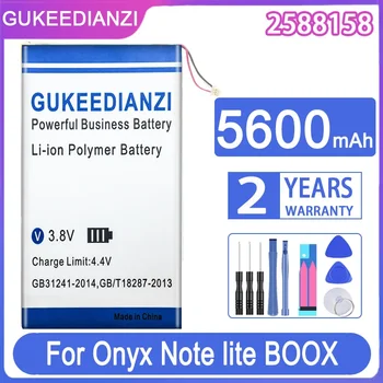  GUKEEDIANZI akkumulátor 2588158 5600mAh Onyx Note lite BOOX MAX2 NOTE 1 2 3 NOTE1 NOTE2 NOTE3 / M96C M96 plus Ebook akkumulátorokhoz