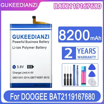 GUKEEDIANZI csere akkumulátor 8200mAh DOOGEE BAT2119167680 Bateria számára