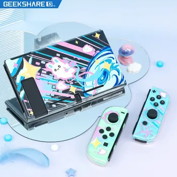 GeekShare védőburkolat NS Split átlátszó TPU Soft Shell ultravékony fogantyúfedél játékkonzol Nintendo Switch konzolhoz