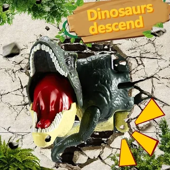 Gyermek dekompressziós dinoszaurusz játék kreatív elem nélküli teleszkópos rugós hinta dinoszaurusz fidget játékok karácsonyi ajándékok gyerekeknek