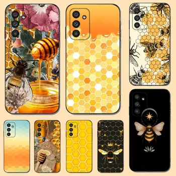 Honey Bee Phone Case Samsung S23,22,21FE 20,10lite 9,8,5plus 6,7edge Note20,20ultra fekete szilikonhoz