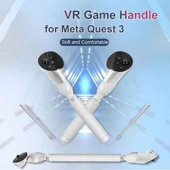 Hosszabbító markolatok Meta Quest 3 VR vezérlő tartozékokhoz Hosszabbító fogantyú Meta Quest 3 VR vezérlőkhöz