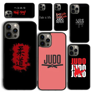 Japán Judo telefontok iPhone 15-höz 14 12 13 mini 6 7 8 PLUS X XS XR 11 PRO MAX SE 2020 hátlap Fundas héj