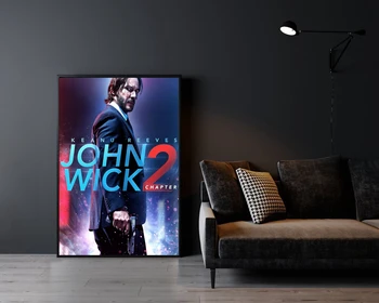 John Wick 2. fejezet Film plakát Otthoni falfestés dekoráció (keret nélkül)