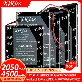 KiKiss akkumulátor GARMIN ViVOACTIVE 3/VivoSmart HR/GPS készülékhez Nuvi 30 40 40LM 50LM 50/361-00077-00 ZUMO 590 595