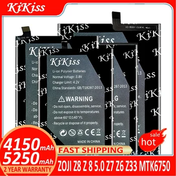 KiKiss akkumulátor HOMTOM ZOJI Z8 Z 8 5.0 Z7 Z 7 Z6 Z 6 Z33 Z 33 MTK6750 Batterij + Track NO