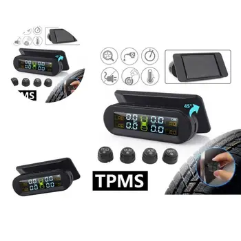 Kiváló LCD kijelző Könnyen leolvasható, többcélú akkumulátoros gumiabroncsnyomás-figyelő teherautó TMPS-hez Autó TPMS